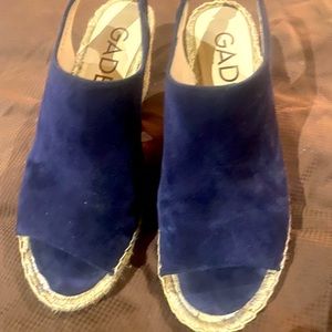 Gadeo by Lodi blue suede espadrilles